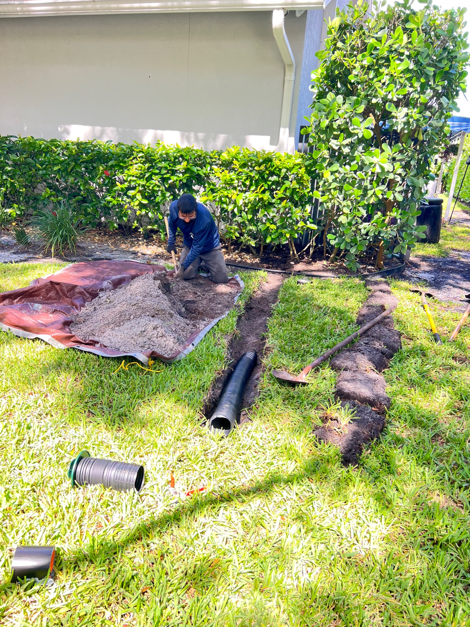 Landscaping work